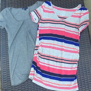 Gap Maternity set of two shirts XS